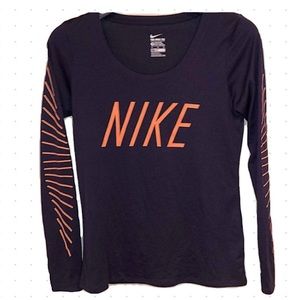 NIKE dri-fit athletic cut long sleeve tee
